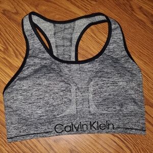 Calvin Klein Charcoal Sports Bra